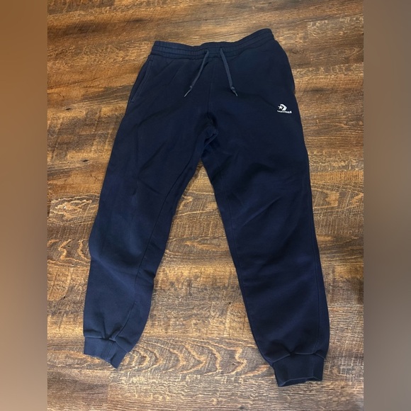 Converse Mens Blue athletic Jogger Sweatpants Size XS Embroidered Logo - Picture 6 of 7